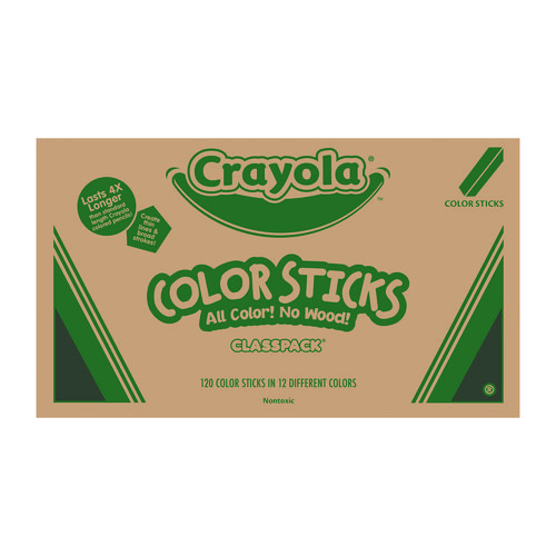 Picture of Color Sticks Classpack Set, Assorted Lead and Barrel Colors, 120/Pack