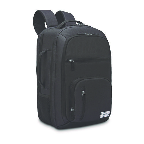 Picture of Grand Travel Recycled TSA Backpack, Fits Devices Up to 17.3", 12.25 x 6.5 x 18.63, Dark Gray