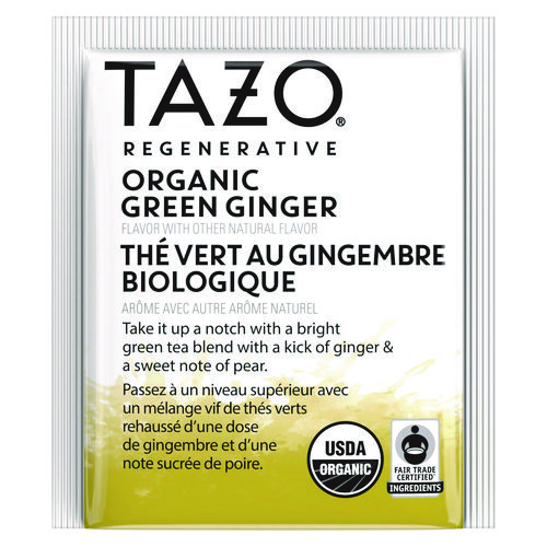 Picture of Tea Bags, Organic Green Ginger, 16/Box, 6 Boxes/Carton