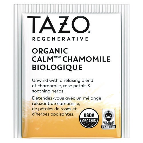 Picture of Tea Bags, Organic Calm Chamomile, 16/Box, 6 Boxes/Carton