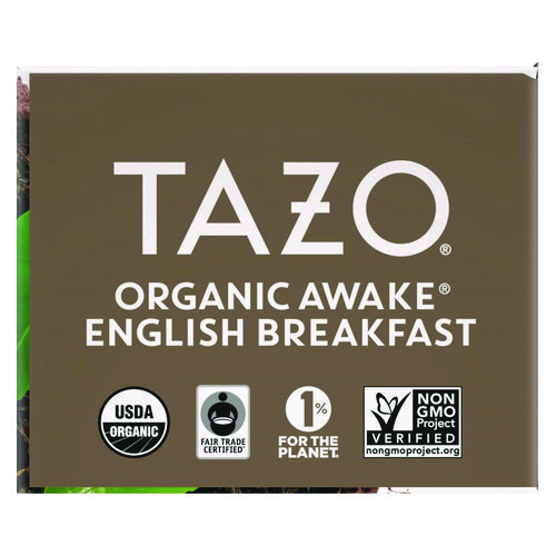 Picture of Tea Bags, Organic Awake English Breakfast, 16/Box, 6 Boxes/Carton