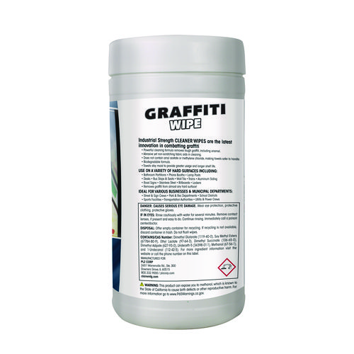 Picture of Graffiti Wipe, 1-Ply, 12 x 9.5, Mild Scent, Purple, 6/Carton