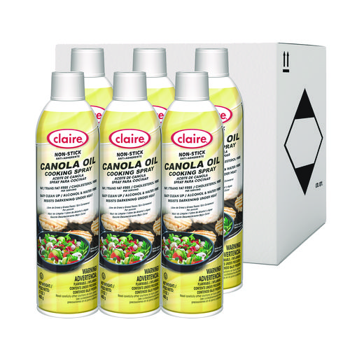 Picture of Canola Oil Cooking Spray, 17 oz Spray Can, 6/Carton