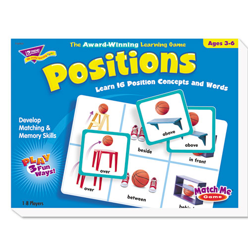 Picture of Positions Match Me Puzzle Game, Ages 5 to 8, 48 Cards/8 Game Boards