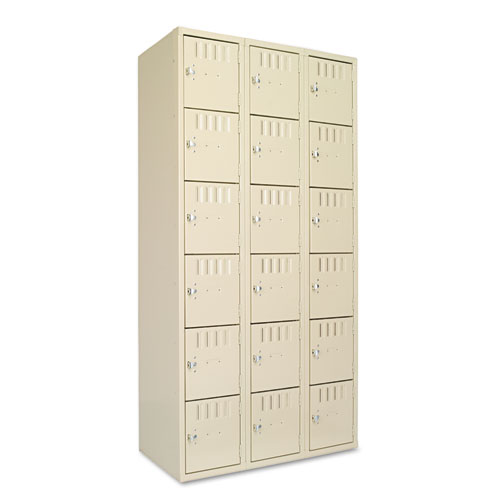 Picture of Box Compartments, Triple Stack, 36w x 18d x 72h, Sand