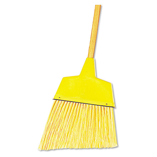 Angler+Broom%2C+Plastic+Bristles%2C+53%22+handle+yellow+
