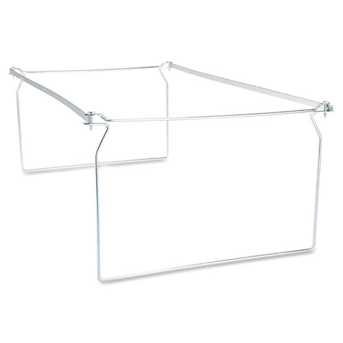 Picture of Screw-Together Hanging Folder Frame, Legal Size, 23" to 26.77" Long, Silver, 6/Box